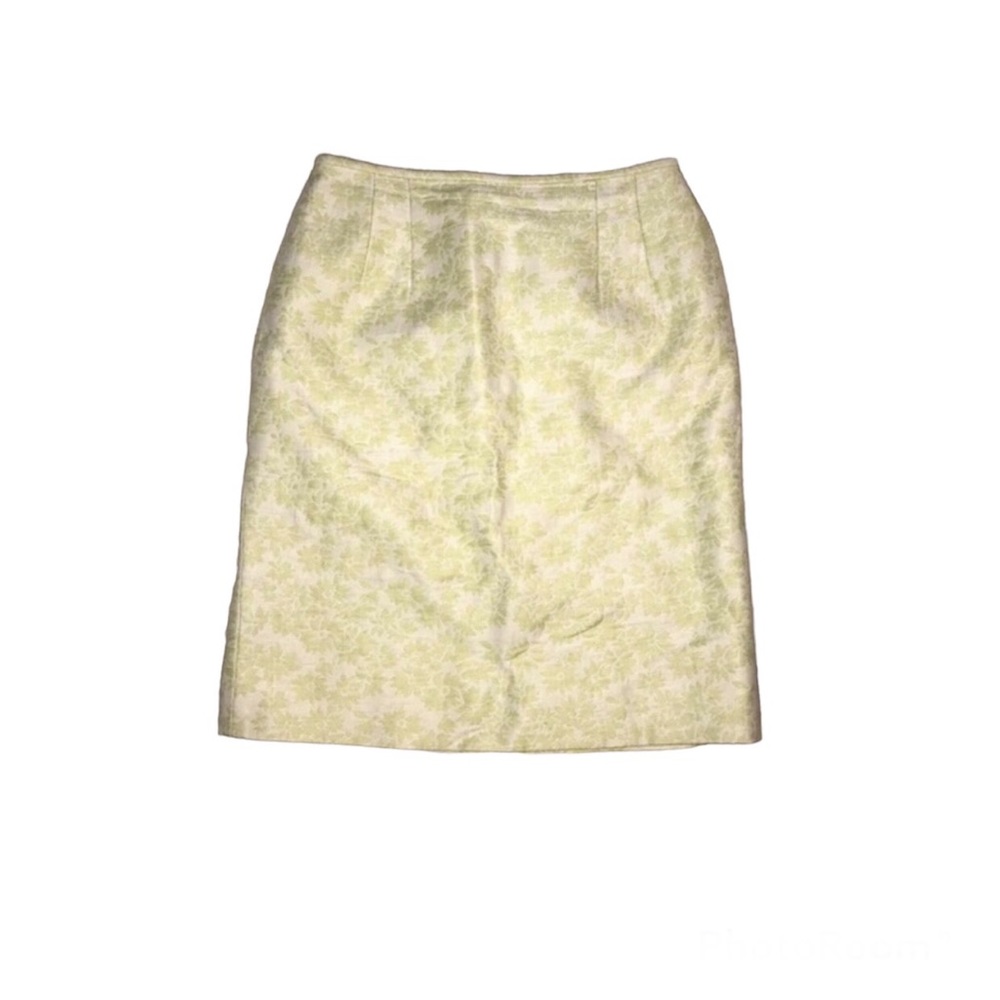 Isabel & Nina vintage linen jacquard pencil skirt